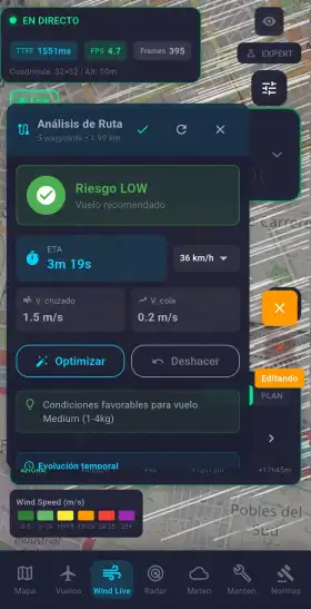 Captura de Analisis de Ruta